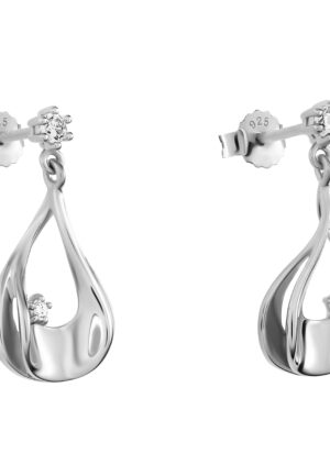 Orphelia 'Etoile' Dames 925 Sterling Zilveren Oorbellen - Zilver ZO-7524