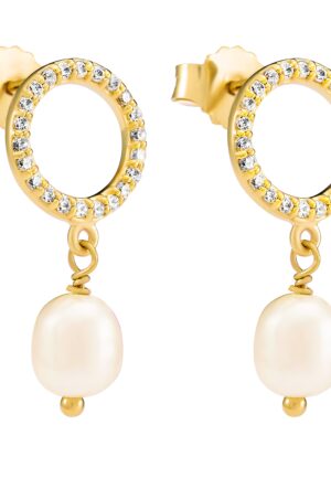 Orphelia 'Spa' Dames 925 Sterling Zilveren Oorbellen - Goud ZO-7575/G