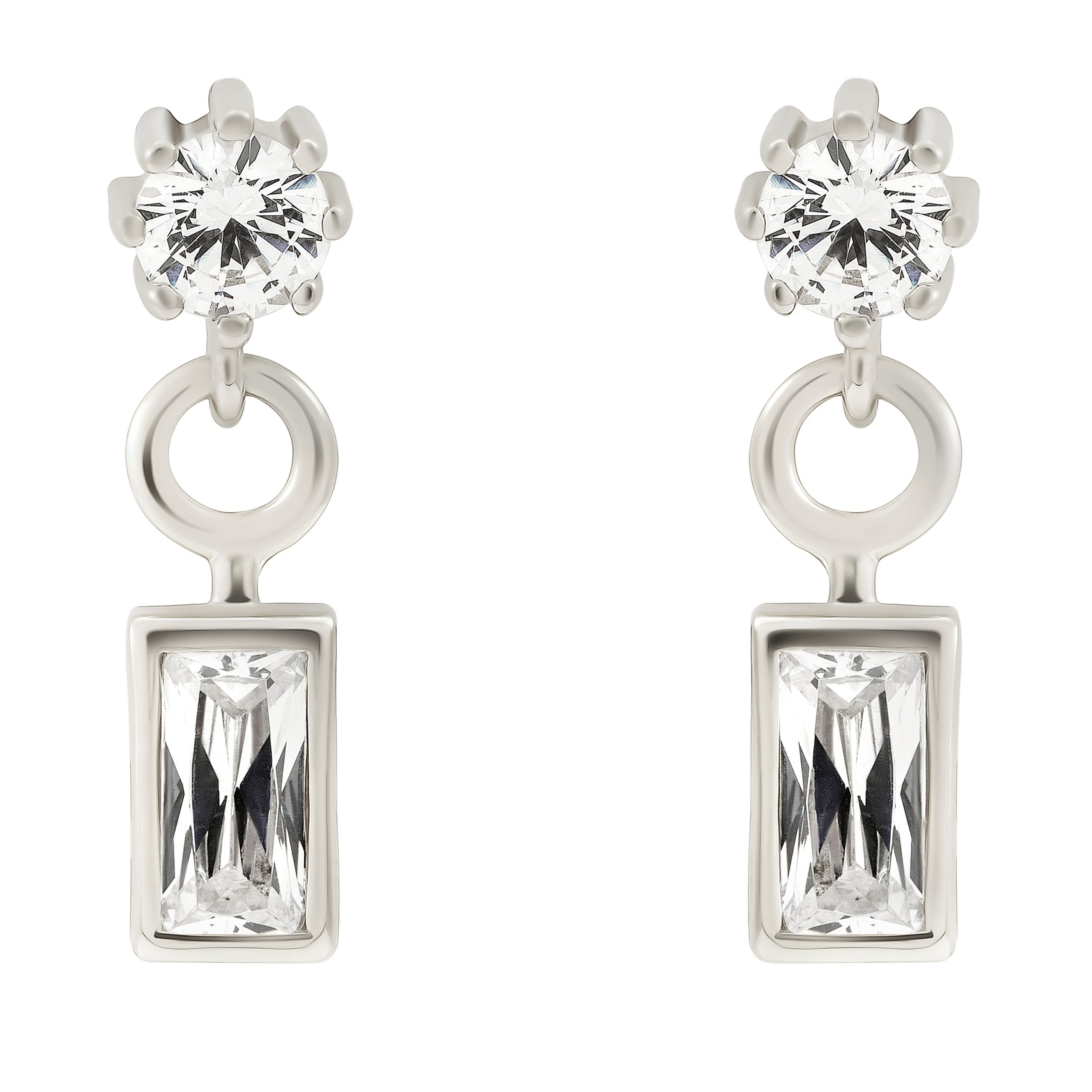 Orphelia 'Madelyn' Dames 925 Sterling Zilveren Oorbellen - Zilver ZO-7583 - Afbeelding 2