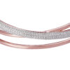 Orphelia Dames 925 Sterling Zilveren Armband - Roze ZA-7408