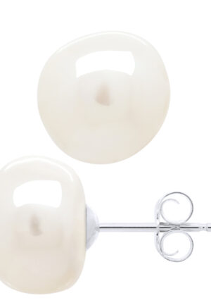 Oorbellen van Zilver 925 en Echte Cultuur Zoetwaterparels Barok 10 - 11 mm