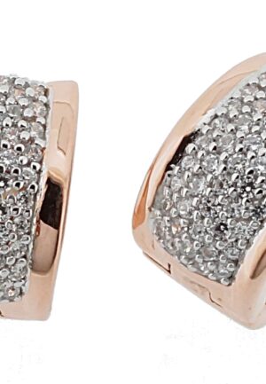 Orphelia 'Rosaleen' Dames 925 Sterling Zilveren Oorbellen - Roos ZO-7025