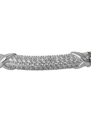 Alternative view of Orphelia 'Ilaila' Dames 925 Sterling Zilveren Armband - Zilver/Goud ZA-7394