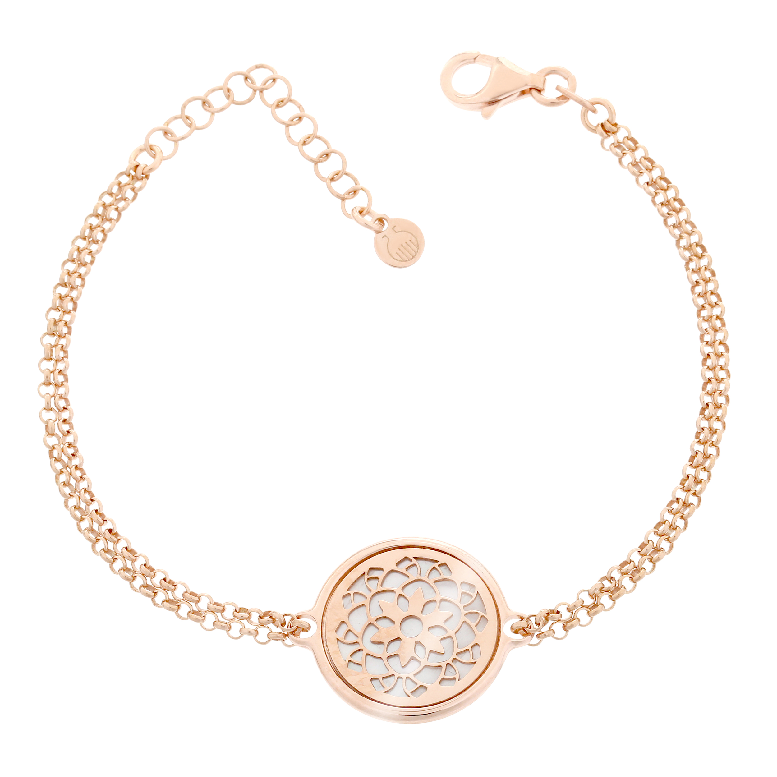 Orphelia 'Madelene' Dames 925 Sterlin Zilveren Armband - Roze ZA-7163/RG