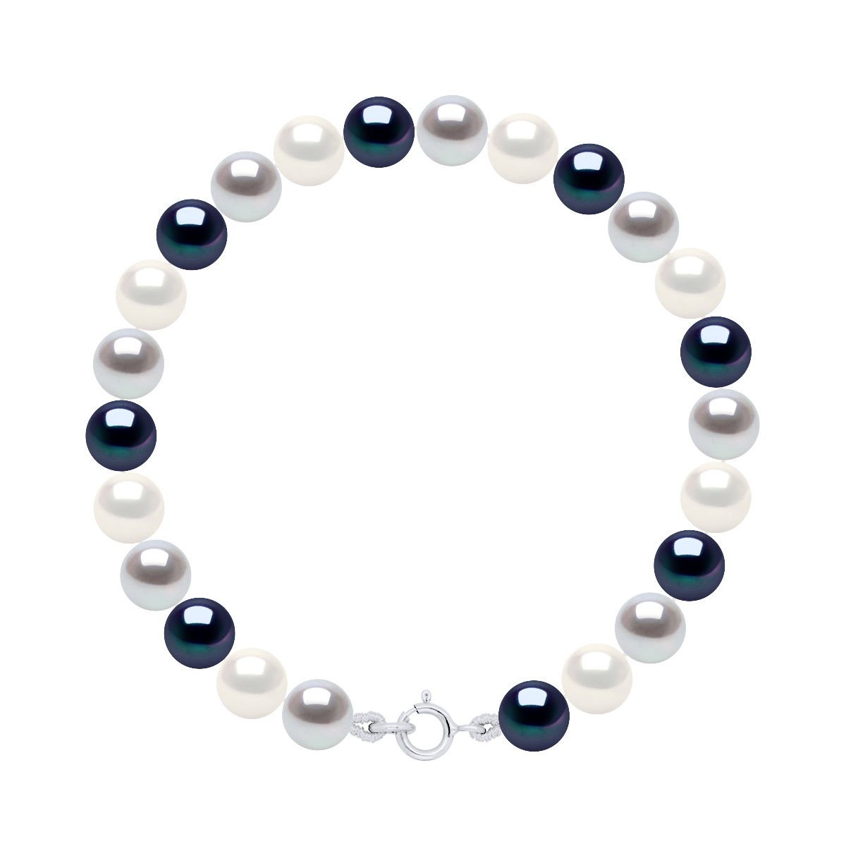 Armband van Echte Cultiveerde Zoetwaterparels Rond 6-7 mm