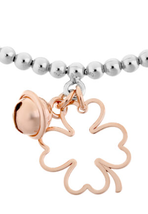 Alternative view of Orphelia Dames 925 Sterling Zilveren Armband - Zilver/Roze ZA-7110