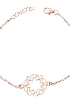 Orphelia 'Jasmine' Dames 925 Sterling Zilveren Armband - Roze ZA-7076/1