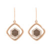 Orphelia 'Elzia' Dames 925 Sterling Zilveren Oorbellen - Roze zo-7372