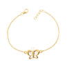 Orphelia 'Butterfly' Dames 925 Sterling Zilveren Armband - Goud ZA-7074/1