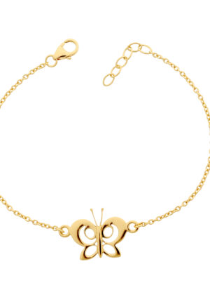 Orphelia 'Butterfly' Dames 925 Sterling Zilveren Armband - Goud ZA-7074/1