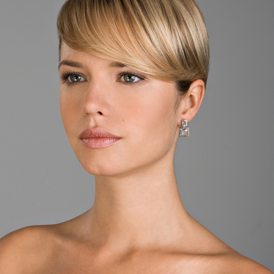Orphelia Dames 925 Zilveren Dangle Oorbellen - Zilver ZO-5991 - Afbeelding 2