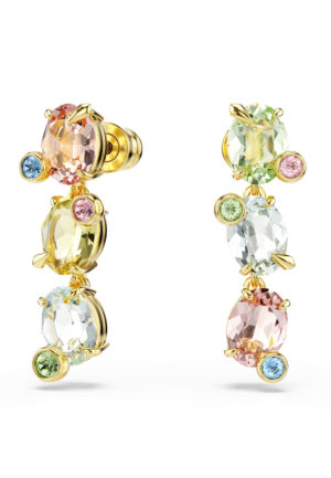 Swarovski 'Gema' Dames Goudkleurige Metaal Dangle Oorbellen - Goud 5714815
