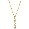 Orphelia 'Madelyn' Dames 925 Sterling Zilveren Hanger met Ketting - Goud ZH-7583/G