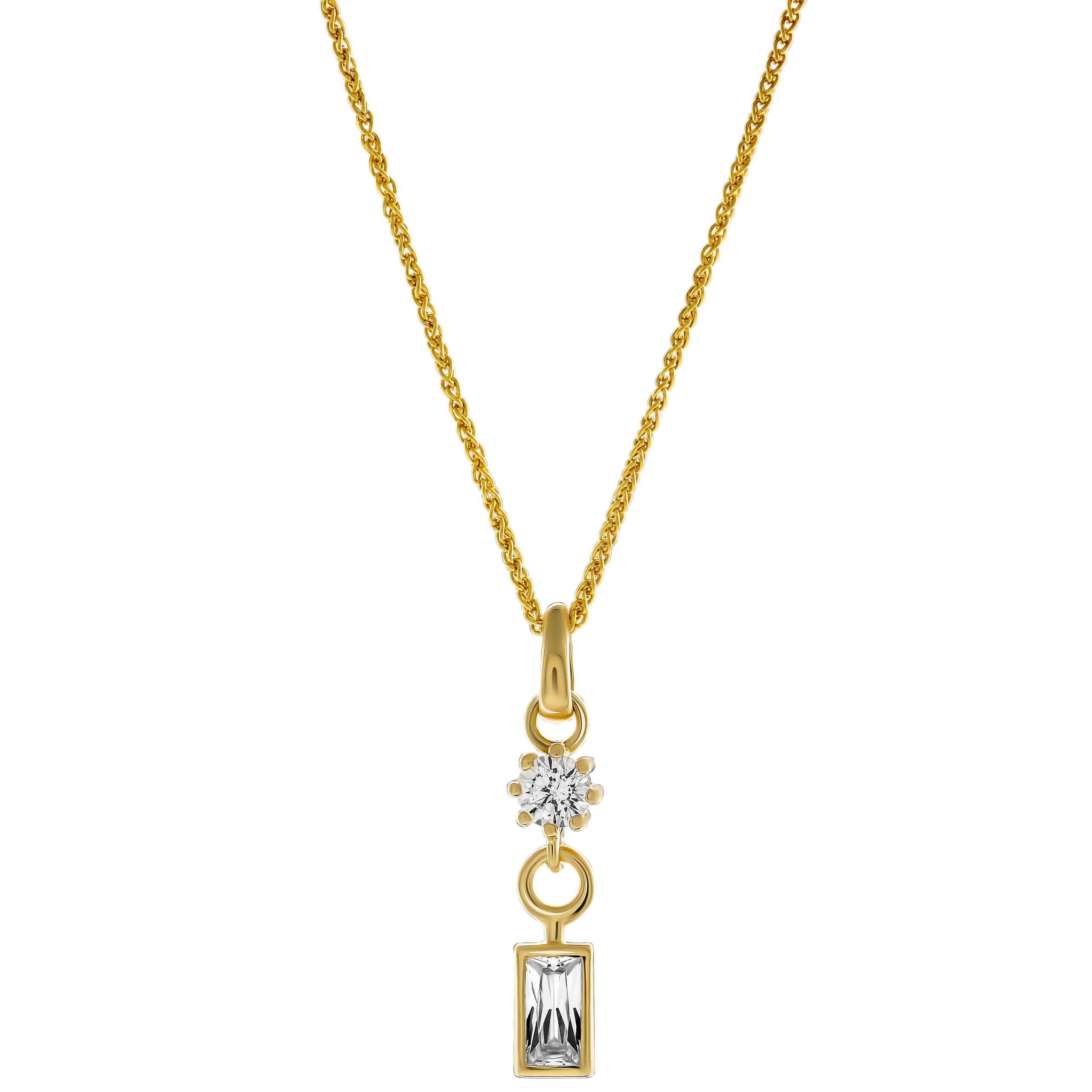 Orphelia 'Madelyn' Dames 925 Sterling Zilveren Hanger met Ketting - Goud ZH-7583/G