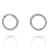 Orphelia 'Glamour' Dames 925 Sterling Zilveren Oorbellen met Hangertje - Zilver ZO-7549