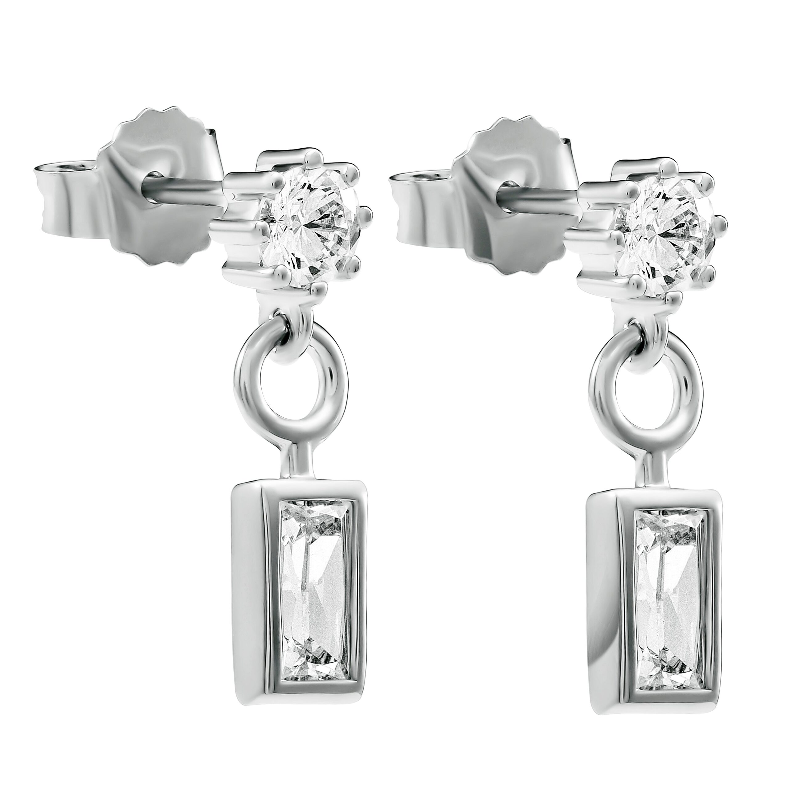 Orphelia 'Madelyn' Dames 925 Sterling Zilveren Oorbellen - Zilver ZO-7583