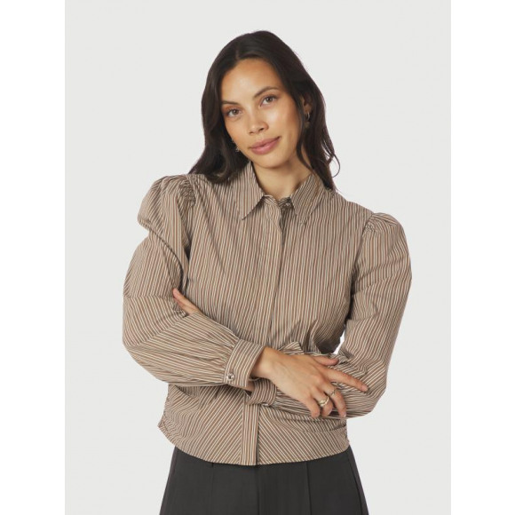 Neo noir - Bruin | Dames | Blouse | Bruin | 44 | regular | Kamst mode