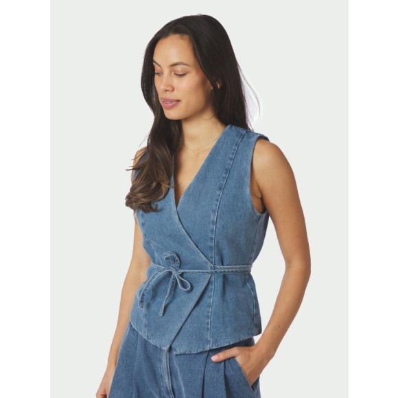 Neo noir - Blue Denim | Dames | Gilet | Blue Denim | 44 | regular | Kamst mode
