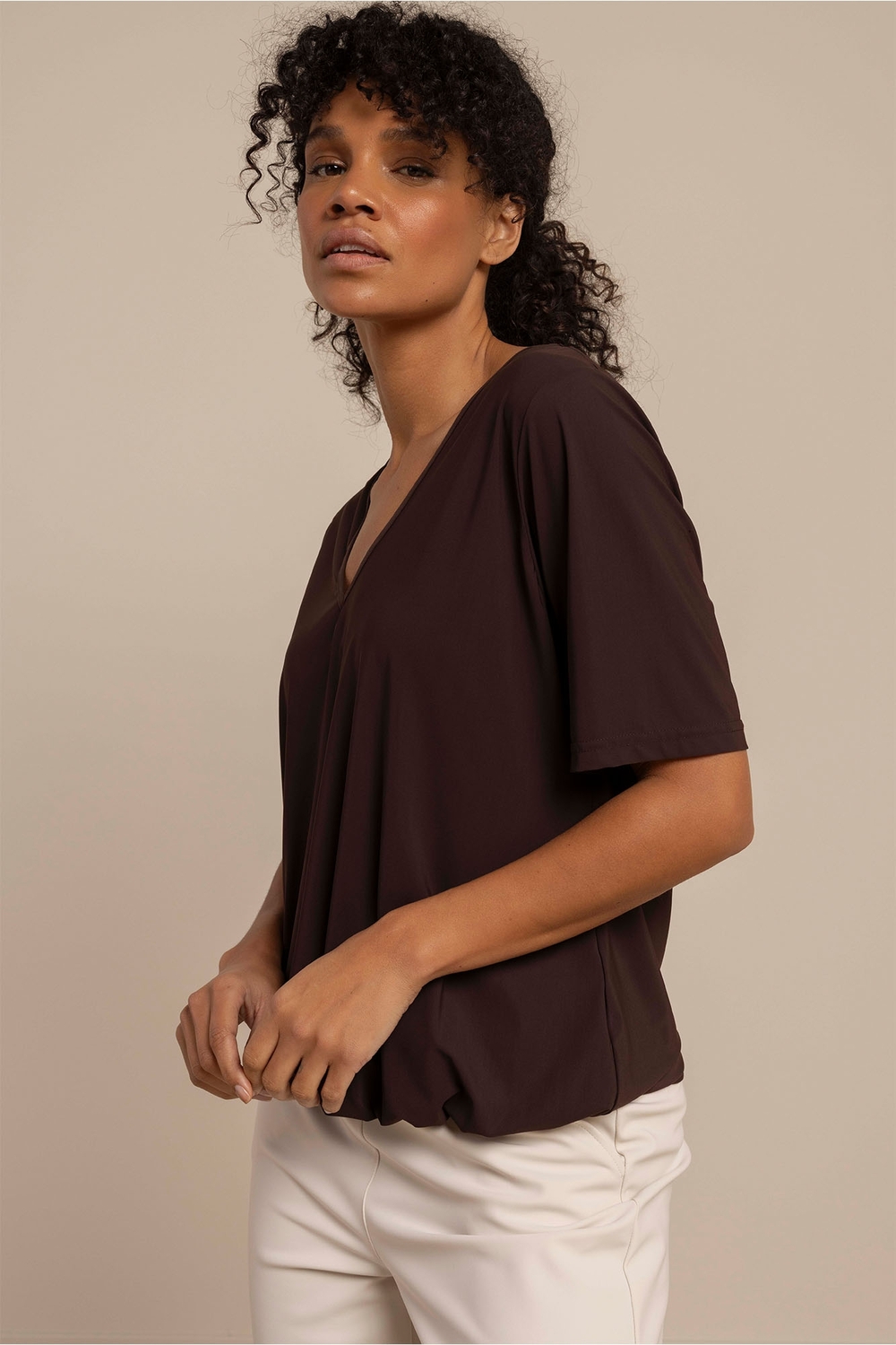 Studio Anneloes Vicky Shirt 94755 8700 Espresso