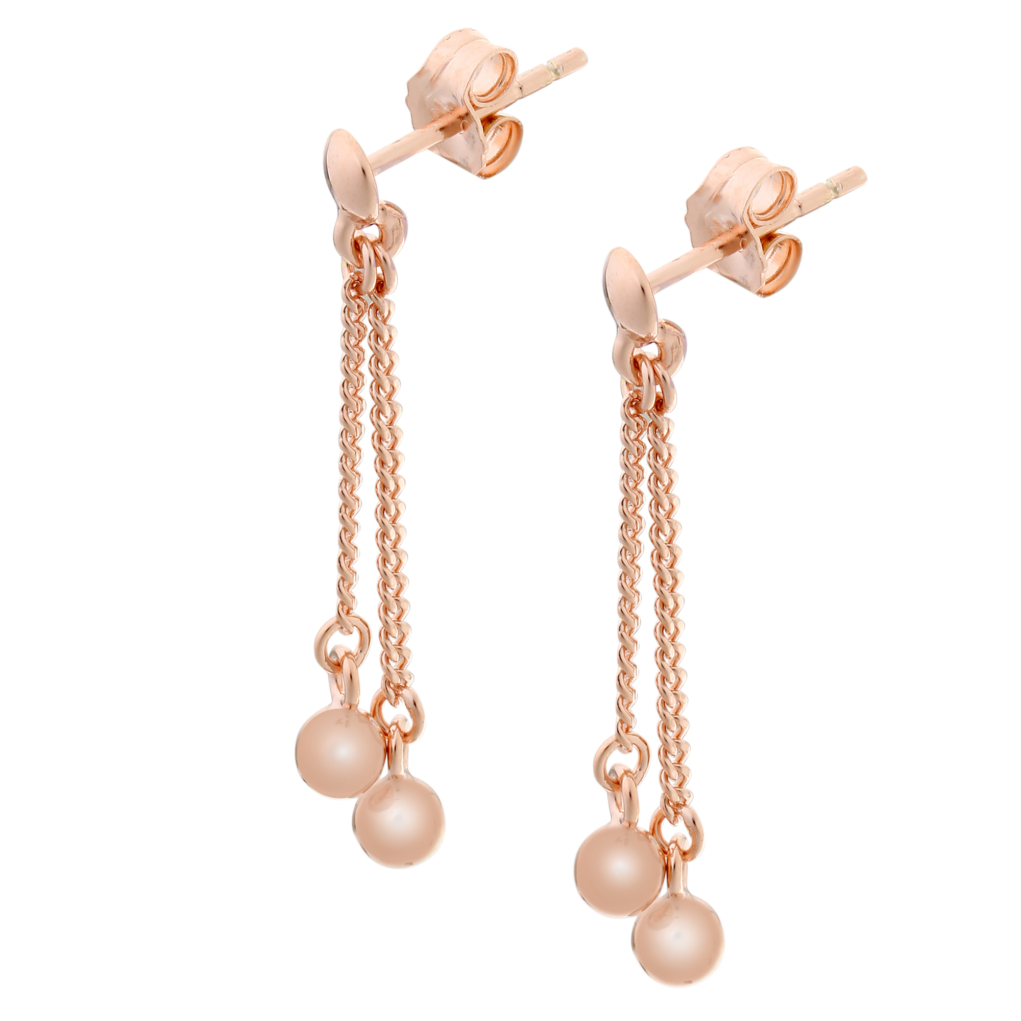 Orphelia 'Tove' Dames 925 Sterling Zilveren Oorbellen - Roze ZO-7013/1 - Afbeelding 2