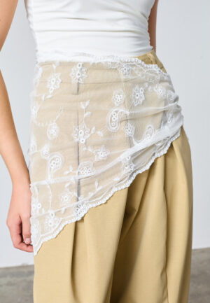 Sisters Point - Wit | Dames | Sjaal | Wit | One Size | regular | Kamst mode