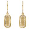 Orphelia 'Malaga' Dames 925 Sterling Zilveren Oorbellen - Goud ZO-7573/G - Afbeelding 2