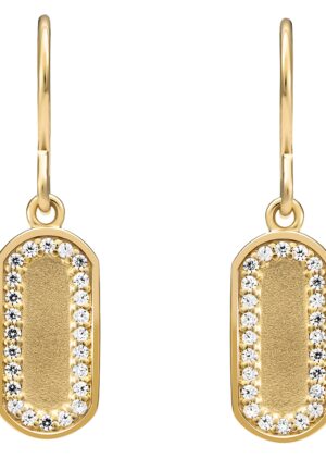 Alternative view of Orphelia 'Malaga' Dames 925 Sterling Zilveren Oorbellen - Goud ZO-7573/G