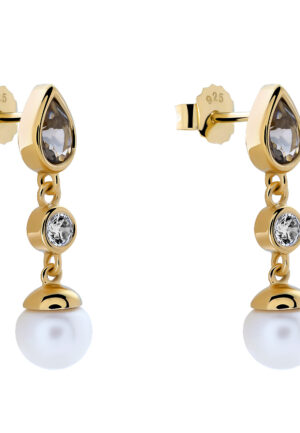 Orphelia 'Lylou' Dames 925 Sterling Zilveren Oorbellen - Goud ZO-7498/G