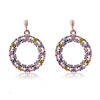 Orphelia 'Ardelle' Dames 925 Sterling Zilveren Oorbellen - Roze ZO-7464