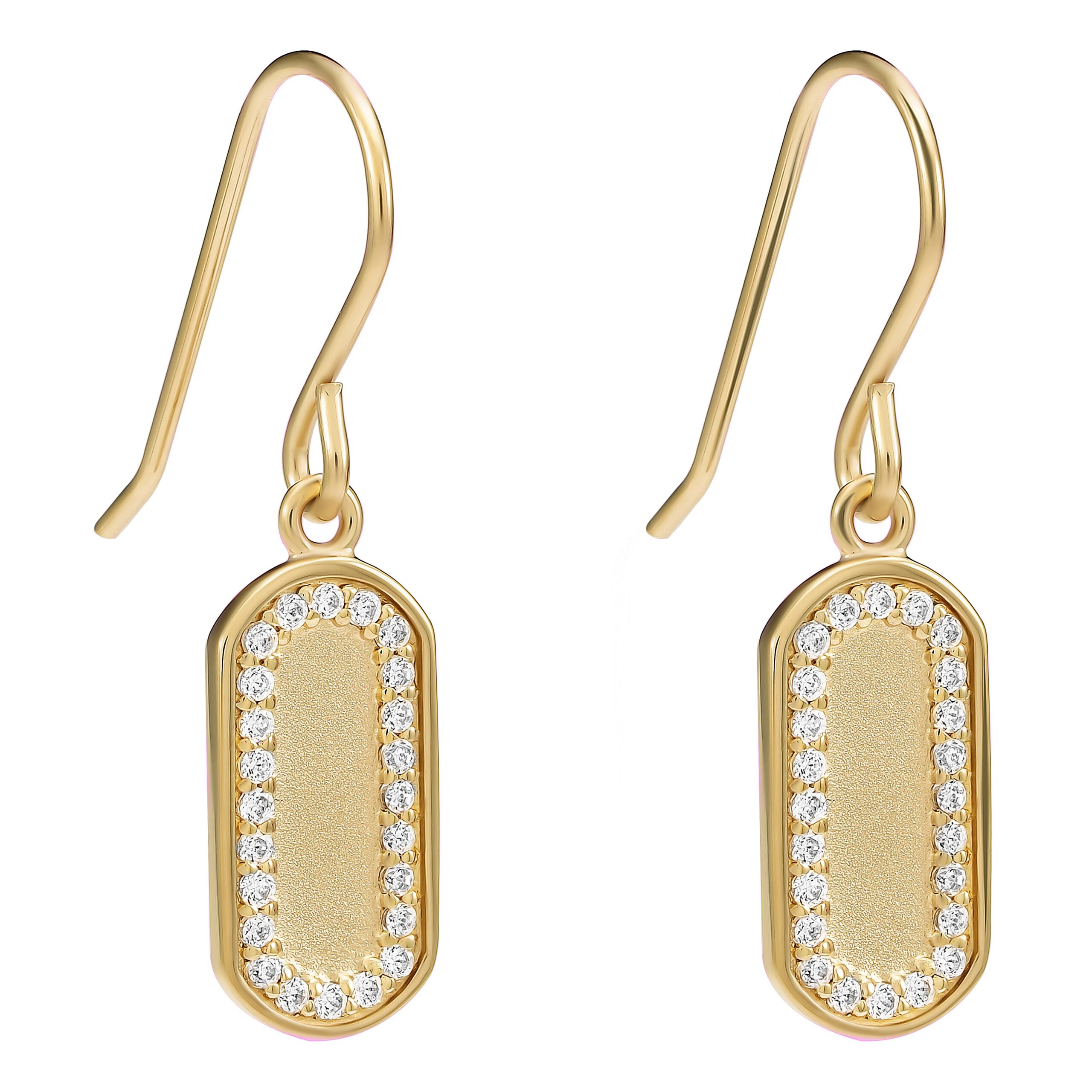 Orphelia 'Malaga' Dames 925 Sterling Zilveren Oorbellen - Goud ZO-7573/G