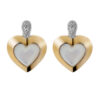 Orphelia 'Debby' Dames 925 Sterling Zilveren Stud Oorbellen - Zilver/Goud ZO-7289/G