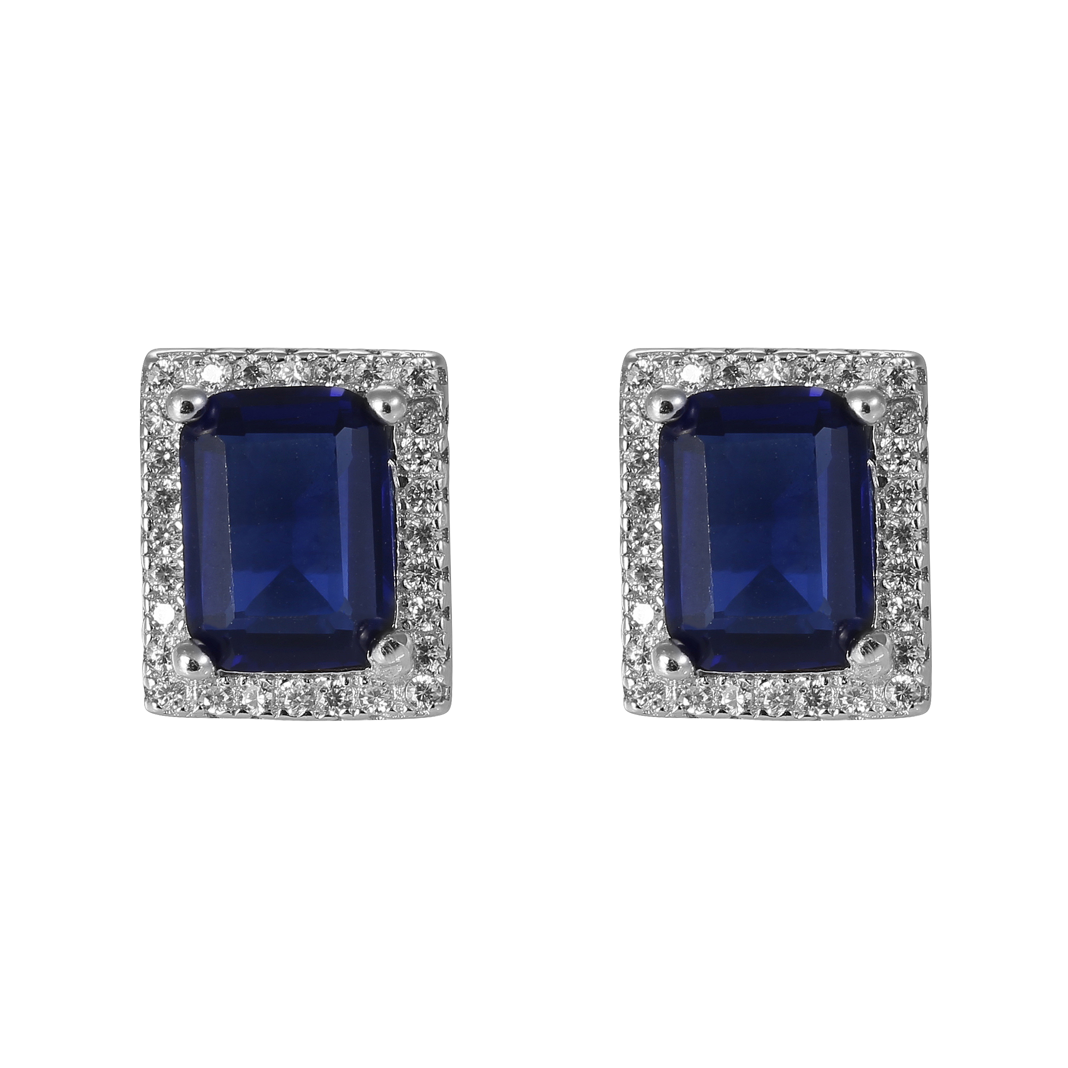 Orphelia 'Enora' Dames 925 Zilveren Oorknopjes - Zilver ZO-7425/SA