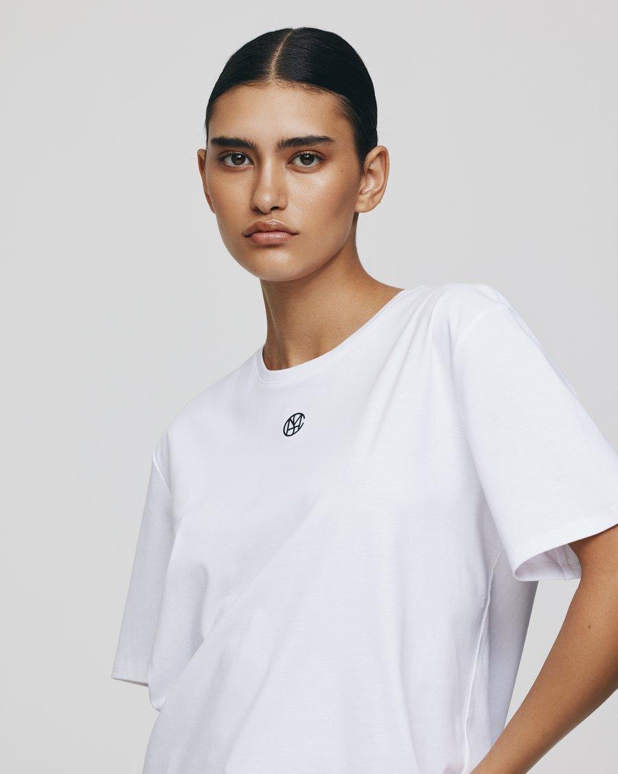 Msch Copenhagen Mschmelea Icon Tee T-shirts B White Black