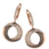 Orphelia 'Alina' Dames 925 Sterling Zilveren Oorbellen - Roze ZO-7055