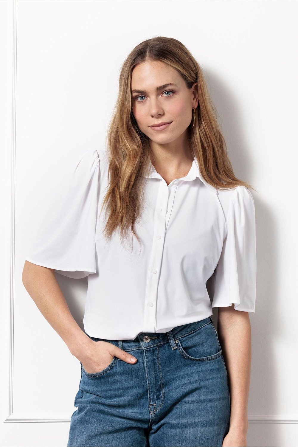 Studio Anneloes Poppy Butterfly Blouse 91536 1000 White