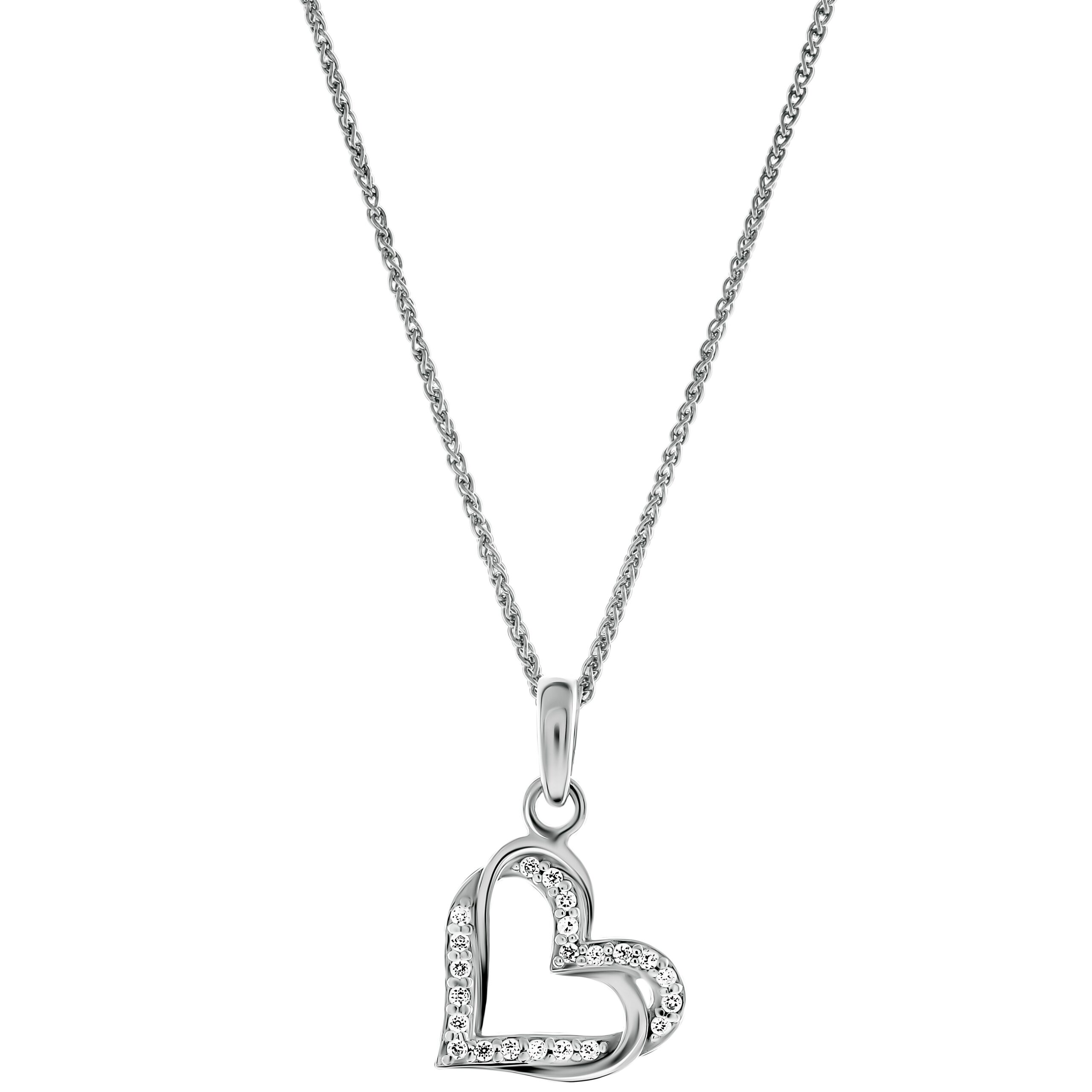 Orphelia 'Cecilia' Dames 925 Sterling Zilveren Hanger met Ketting - Zilver ZH-7584