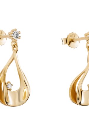 Orphelia 'Etoile' Dames Oorbellen van 925 Sterling Zilver - Goud ZO-7524/G