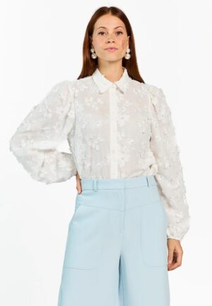 Aaiko Lien Beads Co 522 Blouse 114300 Les Blancs