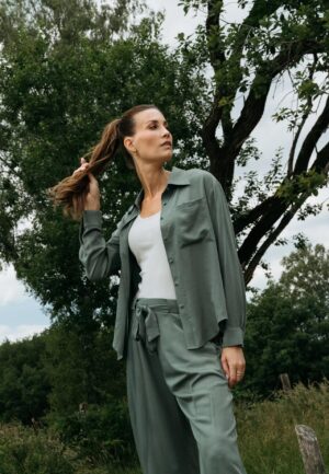 Maicazz Shoot - Blouse Sp26.20.505 Blouse Green Smoke