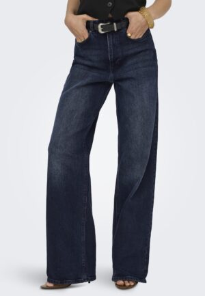 Only Onljuicy Hw Wide Dnm Rea929 Noos Mom Jeans Blue Black Denim