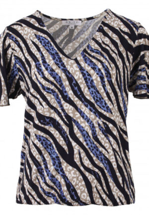 Enjoy - Jeansblauw | Dames | Blouson | Jeansblauw | XXL | regular | Kamst mode