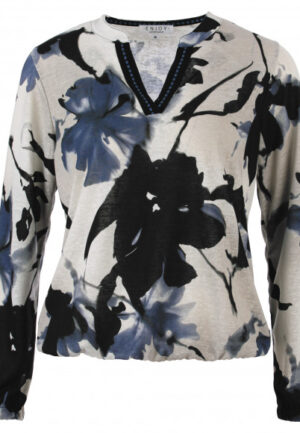 Enjoy - Jeansblauw | Dames | Blouse | Jeansblauw | XXL | regular | Kamst mode