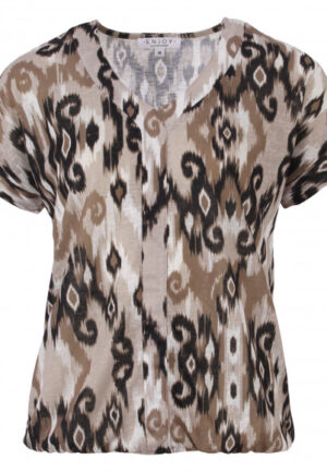 Enjoy - Zwart | Dames | Top | Zwart | M | regular | Kamst mode