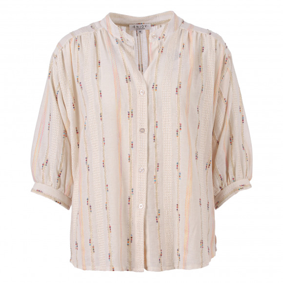 Enjoy - Beige | Dames | Blouse | Beige | L | regular | Kamst mode