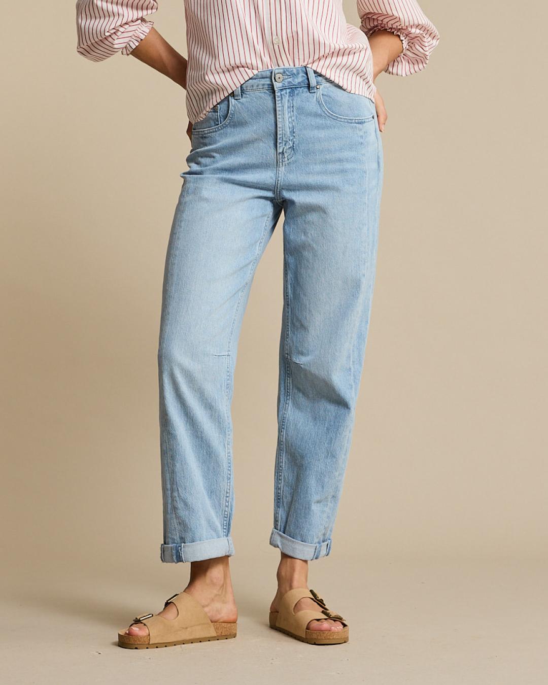 Red Button Caitlina Sidepatch Srb4824 Loose Fit Light Blue