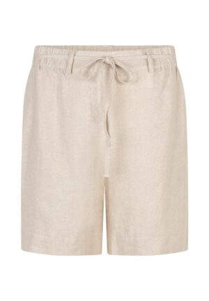 Red Button Cami Short Linen/visco Melange Srb4831 Korte Broeken Pebble