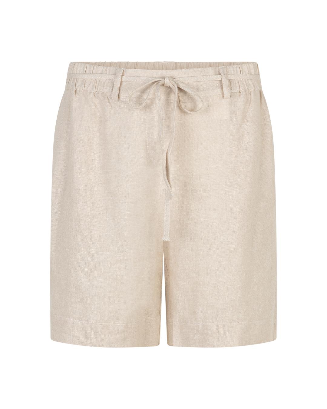 Red Button Cami Short Linen/visco Melange Srb4831 Korte Broeken Pebble