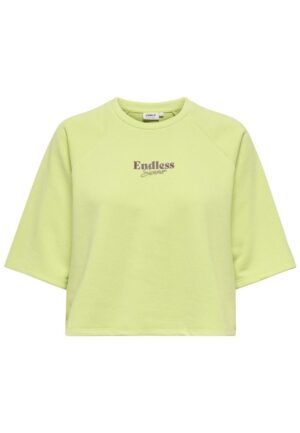 Only Onlcora S/s Print O-neck Ub Swt 15347037 Sweater 4992002 Lime Sherbet Endless Exotic