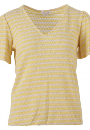 Enjoy - Licht Geel | Dames | Blouson | Licht Geel | XXL | regular | Kamst mode