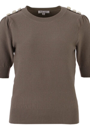 Enjoy - Taupe | Dames | Trui | Taupe | XXL | regular | Kamst mode